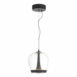 SL6014.423.01 Светильник подвесной ST-Luce Черный/Прозрачный, Черный LED 1*17W 3000K