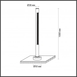 7036/16GL NATURE ODL25 715 черный/металл/акрил Уличный светильник IP65 LED 16W 3000K 120° AC90-265V 