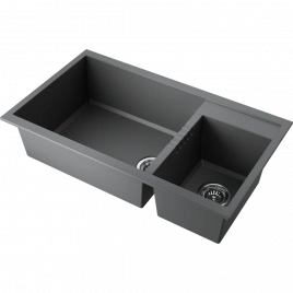Мойка Tedori 86-2-LB-PL Tetogranit/платина