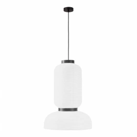 SLE6021-503-02 Светильник подвесной черный/белый D350*H500mm E27 2*60W