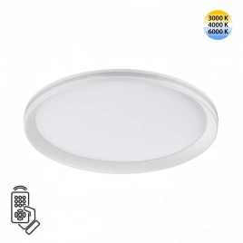 7749/60L MITRA LED SN 103 Светильник металл/PMMA/белый LED 60Вт 3000-6000К D386 IP20 пульт ДУ BETA