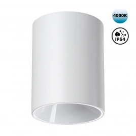 359421 OVER NT24 376 белый Светильник накладной влагозащищённый IP54 LED 15W 170-265V 4000К 1350Лм R