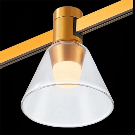 ST814.206.03 Магнитный трековый светильник FARM Золотистый LED 1*3W 3000K 89Lm Ra90 120 IP20 D90xH10