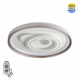 7785/85L PIKO LED SN 078 Светильник металл/белый/бронза LED 85Вт 3000-6500K D490 IP20 пульт ДУ GEMIN