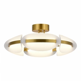 SL1304.302.45 Светильник потолочный ST-Luce латунь/белый LED 1*45W 3000K