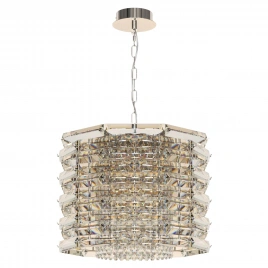 utsenka-SL6137.103.08 Светильник подвесной ST-Luce никель/прозрачный E14 8*40W