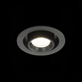 ST702.348.12 Св-к встр. Черный LED 1*12W 4000K 900Lm Ra80 24° IP20 D90xH92 180-240V
