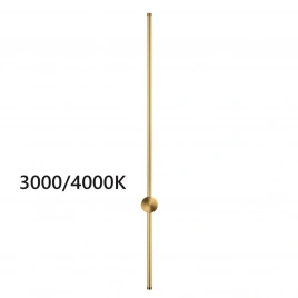 4335/18WGP HIGHTECH ODL23 299 золото Настенный светильник IP20 LED 18W 849Лм 3000K/4000K (перекл. ч/