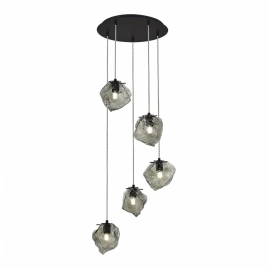 SL1175.403.05 Светильник подвесной ST-Luce Черный/Серо-зеленый E14 5*40W