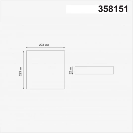 358151 SPOT NT19 501 белый Встраиваемый светильник IP20 LED 3000K 24W 85 - 265V MON