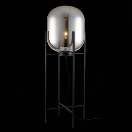 SL1050.725.01 Торшер ST-Luce Черный/Дымчатый E27 1*40W (из 2-х коробок)