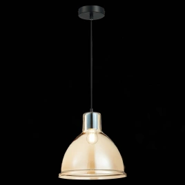 SLE114723-01 Подвес Черный/Янтарный E27 1*60W
