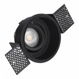 ST262.408.01 Св-к встр. Черный GU10 1*50W IP20 D91,5xH5,2 220V Без ламп