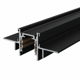 ST1004.429.12 Шинопровод магнитный встраиваемый под ГКЛ 12мм ST-Luce Черный L2000мм(заглушки в комп)
