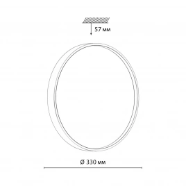 7745/CL COLOR SN 127 Светильник светодиодный потолочный пластик/белый/синий LED 30Вт 4000К D330 IP43