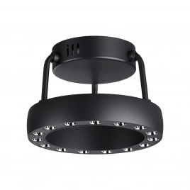 359398 OVER NT24 278 черный Светильник накладной светодиодный IP20 LED 12W вниз/5W вверх 220V 1360Лм