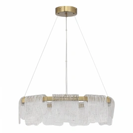 SL6021.203.54 Светильник подвесной ST-Luce золотистый/прозрачный LED 1*54W 3000K