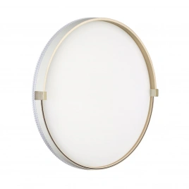 7646/ELN PALE SN 189 Светильник пластик/золотой LED 76Вт 3000/4000/6000К D490 IP43 CCT OLIDI WHITE