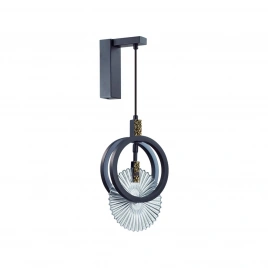 5421/17WL HIGHTECH ODL_EX25 105 черный/золото/металл/стекло Настенный светильник LED 17W 3000K 986Лм