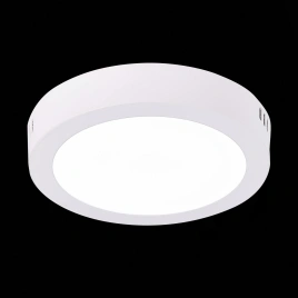 ST112.532.12 Светильник настенно-потолочный Белый LED 1*12W 3000K 715Lm Ra80 120° IP20 D160xH28 90-2