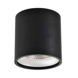 ST165.432.12 Светильник потолочный Черный LED 1*12W 3000K 840Lm Ra>90 36° IP44 D80xH85 85-265V