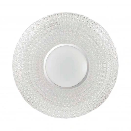 2048/DL PALE SN 049 Светильник пластик/белый/прозрачный/хром LED 48Вт 3000-6300K D420 IP43 пульт ДУ 