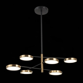 SL1605.413.06 Светильник потолочный  ST-Luce Черный/Латунь, Белый LED 6*7,5W 3000K