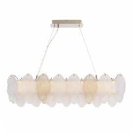 SL6135.233.01 Светильник подвесной ST-Luce золото/прозрачный, янтарный LED 1*24W 3000K