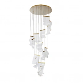 Каскадная люстра Arte lamp GRAPPOLO A2283SP-14GO