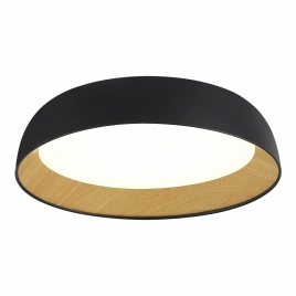 SLE1812-402-01 Светильник потолочный Черный, Древесный/белая LED 1*36W 4000K