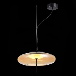 SL6500.413.01 Подвес ST-Luce Черный/Янтарный LED 1*15W 3000K