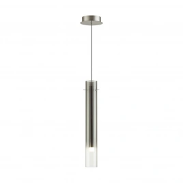 5061/5LA PENDANT ODL24 453 серебристый/дымчатый/металл/стекло Подвес LED 4W 3000K SHINY