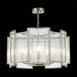 SL1234.103.05 Люстра подвесная ST-Luce Никель/Прозрачный, Никель E14 5*60W