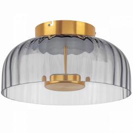 809061 Люстра CELESTA LED 1х12W LM ЗОЛОТО/ДЫМЧАТЫЙ 3000K