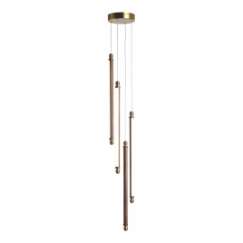 utsenka-SL6225.303.04 Светильник подвесной ST-Luce Латунь/Терракотовый, Белый LED 4*6W 3000K