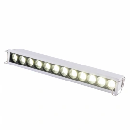 ST762.542.12 Св-к встр. белый LED 1*12W 4000K 1 200Lm Ra 90 24° IP20 L240xW30xH36 170-240V