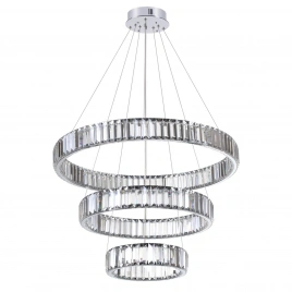 4930/88L L-VISION ODL24 611 хром/прозрачный металл/хрусталь Люстра LED 88W 4000K 10200Лм VEKIA