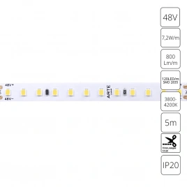 Светодиодная лента 48V 7,2W/m 4000К 5м Arte Lamp TAPE A4812010-02-4K