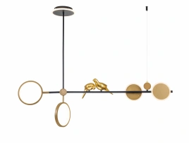 Люстра на штанге Arte Lamp TOLIMAN A2613SP-4BK