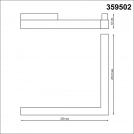 359502 SHINO NT24 137 черный Трековый низковольт. св-к диммир. со сменой цв.температуры, пульт ДУ/Tu