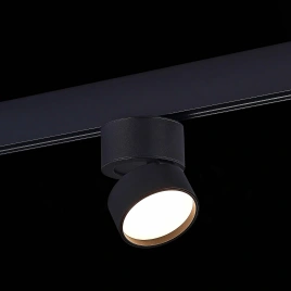 ST809.436.09 Магнитный трековый светильник Черный LED 1*9W 3000K 500Lm Ra>90 120° IP20 D85xH126 48V
