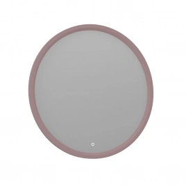 Зеркало ORKA Molino 90x90 c LED подсветкой, розовый матовый