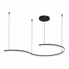 SL1018.403.01 Светильник подвесной ST-Luce черный/прозрачный LED 1*65W 4000K