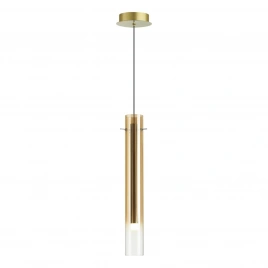 5061/5LB PENDANT ODL24 453 золотой/янтарный/металл/стекло Подвес LED 4W 3000K SHINY