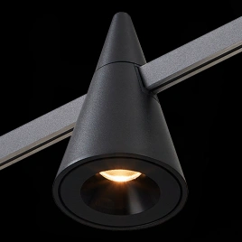 ST813.406.05 Магнитный трековый светильник FARM Черный LED 1*5W 3000K 325Lm Ra90 60 IP20 D70xH115 24