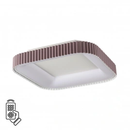 7770/56L AVRA LED SN 039 Светильник металл/белый/мокко LED 56Вт+14Вт 3000-6000K 500х500 IP43 пульт Д