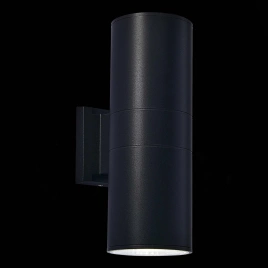 SL074.411.02 Светильник уличный настенный ST-Luce Черный/Черный LED 2*8W 4000K