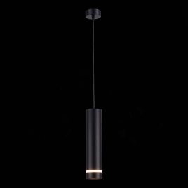 ST115.443.12 Светильник подвесной Черный LED 1*12W 4000K 936Lm Ra>90 120° IP20 D80xH300 165-265V