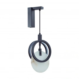 5422/17WL HIGHTECH ODL_EX25 105 черный/металл/алебастр Настенный светильник LED 17W 3000K 986Лм MERC