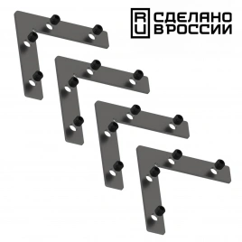135134 NT21 123 черный Соединитель угловой плоский для арт 135129-135130; 135179-135180; 135189-1351